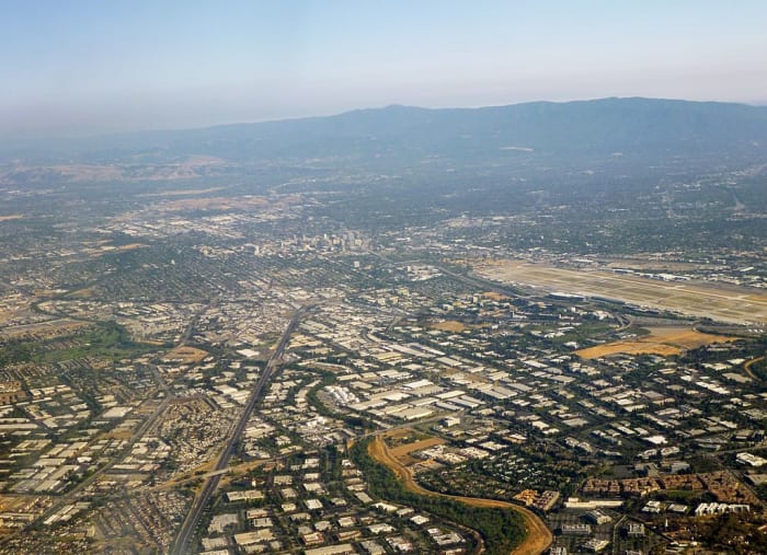 Silicon Valley - looking toward San Jose