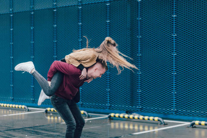 From offering you piggy-back rides to picking a piece of lint off your sweater, your crush will find every opportunity to touch you.