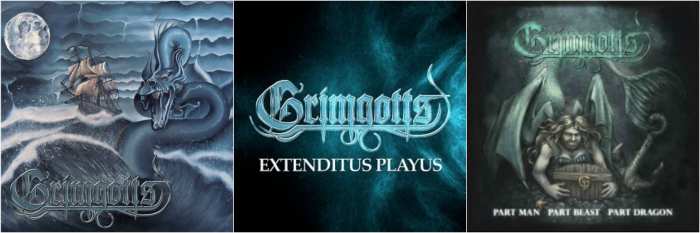 Grimgotts' EPs: "Here Be Dragonlords" (2016), "Extenditus Playus" (2016), "Part Man, Part Beast, Part Dragon" (2017)