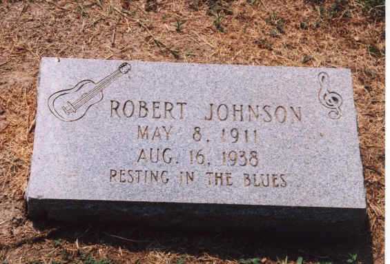 This grave says Robert Johnson, but there are two others also purported to be the final resting place of Robert Johnson.