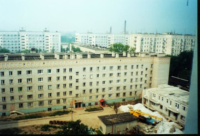 View of Ryazan, Russia taken from the window of my fiancee's tenth floor apartment