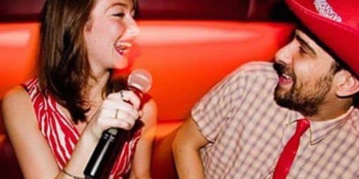 Bored? Why don't you and your girlfriend go to a karaoke club and belt out your favorite tunes?