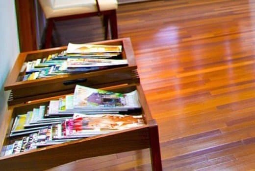 Magazines in a doctor's office provide people with something to do while waiting.