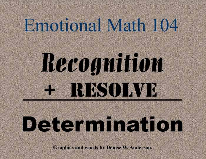 Our ability to recognize what is happening coupled with the resolve to make things better determines our actual future.