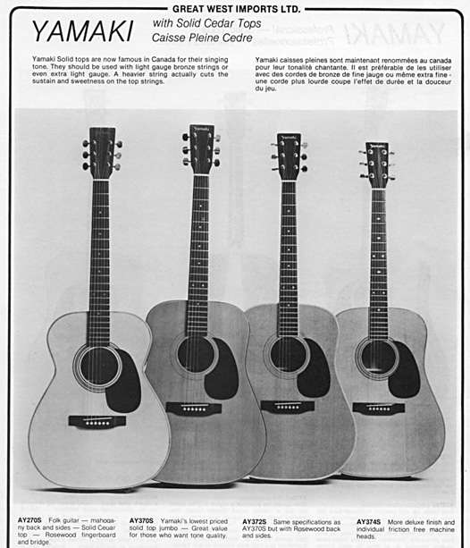 You may wish to dowload this image, and then blow it up to read it - further help towards identifying a Yamaki guitar's specifications