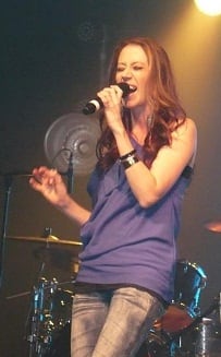 Kerrie Roberts performs live in Dickinson, North Dakota while on tour with Big Daddy Weave and MikesChair