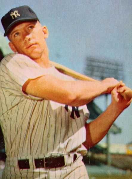 Photo is taken from a 1953 Bowman Baseball card. The National Baseball Hall of Fame inductee was one of four New York Yankee greats who performed "Take Me Out to the Ball Game" on an April 13th, 1958 episode of the Ed Sullivan Show.