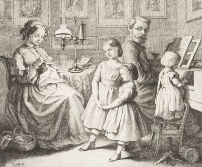 By the end of the Classical period a piano was a common sight in the front rooms of more fortunate families