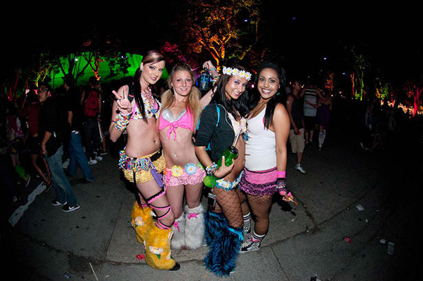 Young girls are probably going to want to fit in with the older girls at festivals. Is this the kind of image adolescents should be representing?