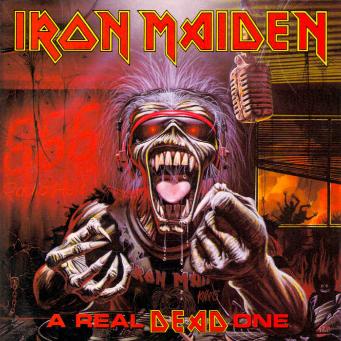 Iron Maiden "A Real Dead One" EMI United Kingdom 0777 7 89248 1-4 12" Vinyl Record (1993) Album Cover Art by Derek Riggs