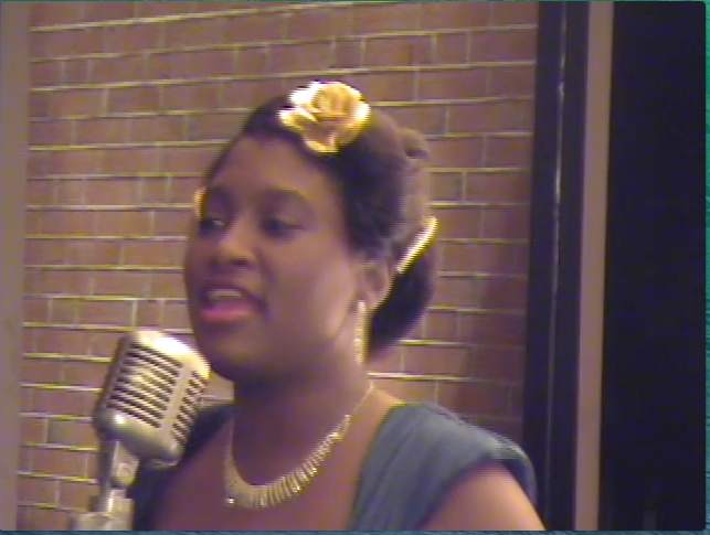 This talented actress; singing Duke Ellington's great work called "Satin Doll", is portrayed as a vocalist in Duke Ellington's orchestra as they performed on Beale Street in the 1940's.