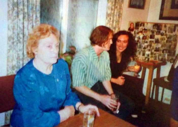 Me with my cousin Jon at my dad's birthday party, at Blackpool Cricket Club. (Dad's sister, my Auntie Eileen, on the left).