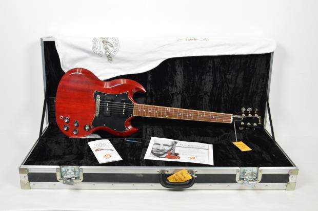 Here is another Pete Townshend Signature Series Gibson SG. This one is not the 50th anniversary edition, as those are all arctic white in color.