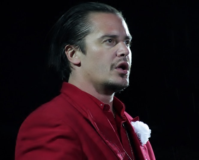 Mike Patton onstage with Faith No More.