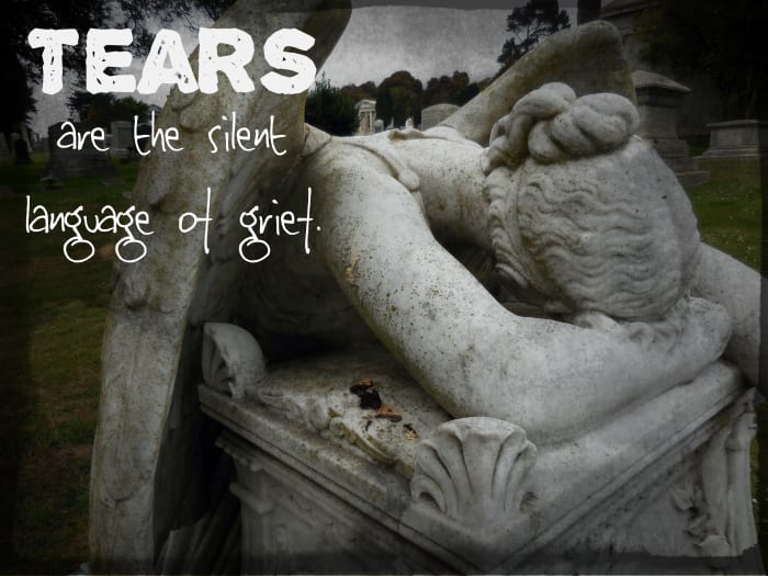 "Tears are the silent language of grief." - Voltaire, French writer and philosopher