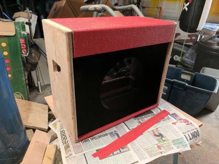 The final appearance you want can affect the way your design your cab and the materials you use. For instance, I chose to wrap mine in red tolex so I didn't need to worry about how the wood looked.