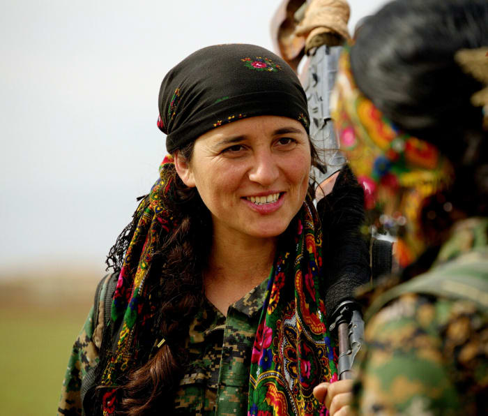 These gutsy women are Kurdish fighters who are on the front lines battling against ISIL.