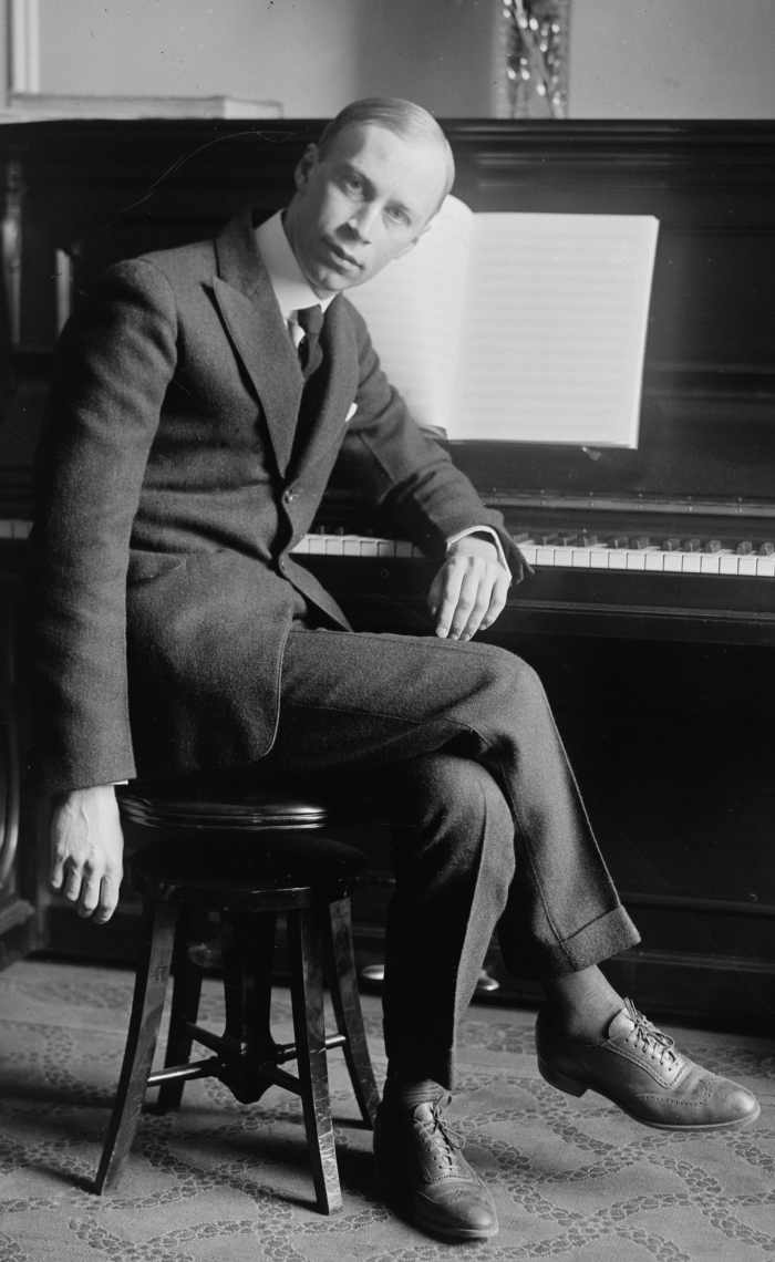 Photograph of Prokoviev in 1918.