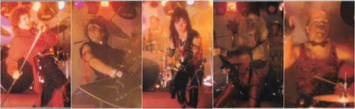 L-R: Charlie Clark (vox), Andy Strauss (gtr), Joe Shirk (bass), Brian "Shannon" Nicarry (gtr), David Thunder (drums)
