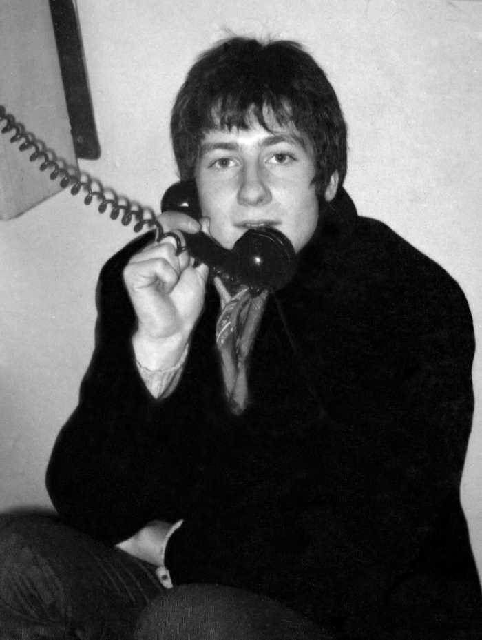 Photograph of George Fenton taken backstage at the Apollo theatre in London.