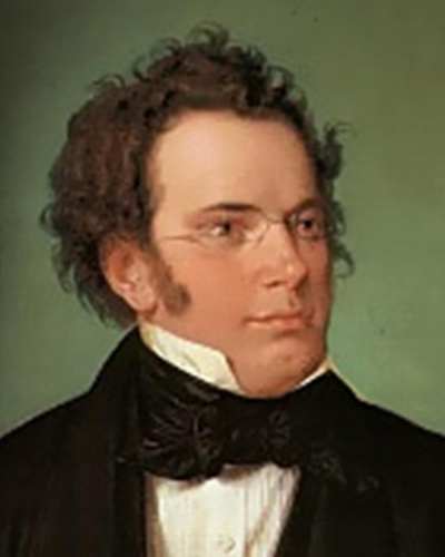 Watercolour of Schubert c1825.