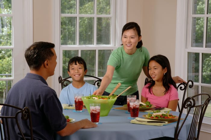 Time spent together as a family is precious. Simple things are the best, like having a lunch or dinner together on a regular basis.