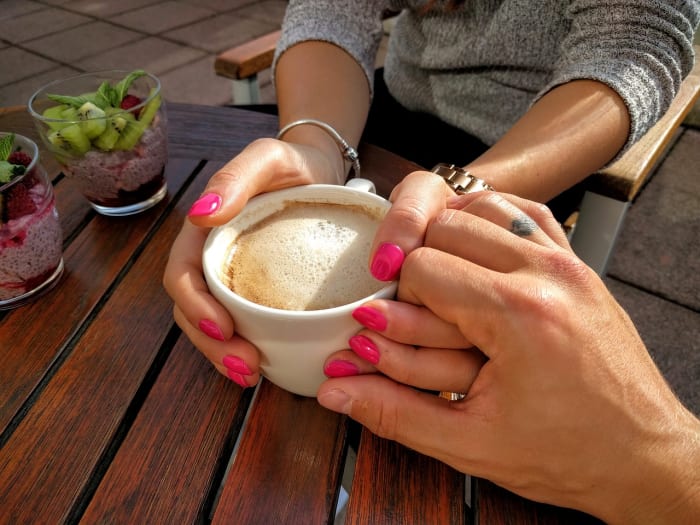Sometimes just a date to grab a coffee together can be what you need to feel connected.