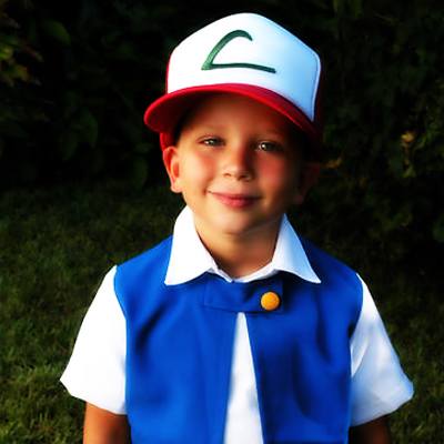 An Ash Ketchum costume involves some simple, colorful clothes and a hat. You might accessorize it with a Poké Ball.