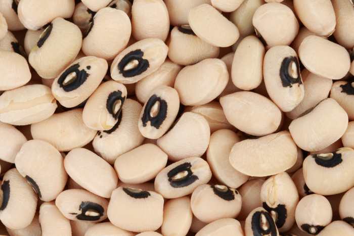 Eating black-eyed peas on New Year's Day is thought to bring good luck in some parts of the world, such as the southern United States.