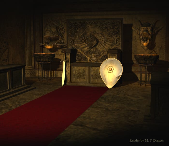 Finding new uses for old props and giving them new textures can be very helpful for making a scene look original and fresh.