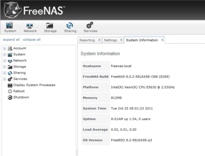 If the update was a success the FreeNAS Build version should be updated on the system information page.