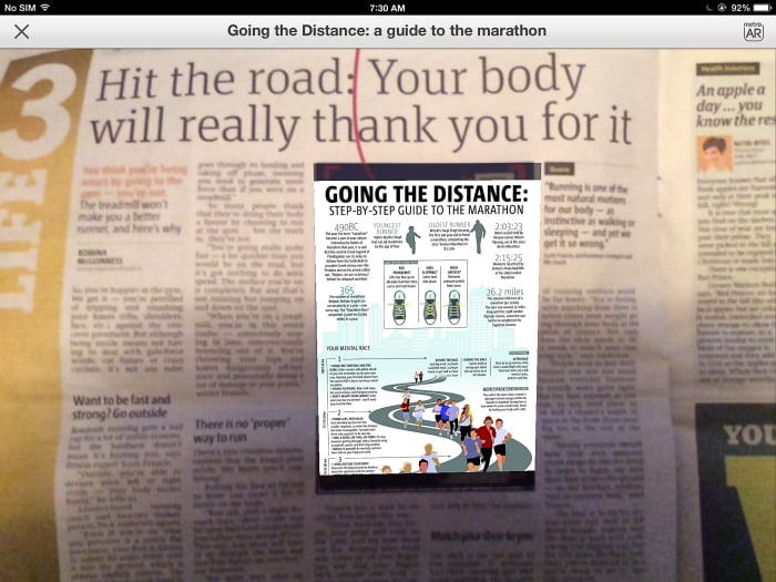 Some people feel that simply overlaying a newspaper picture with another one is not the best use of augmented reality.