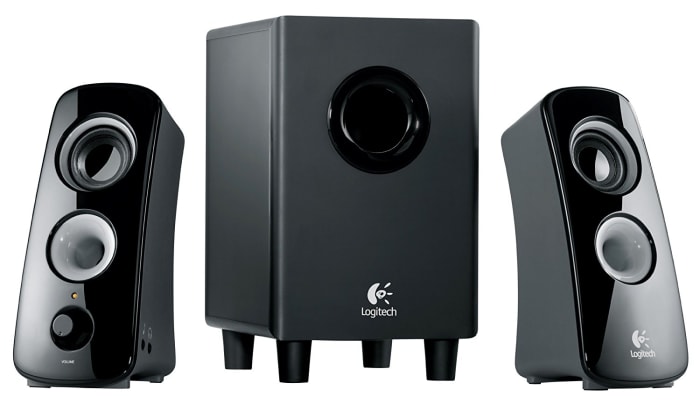 The Logitech Z523 speaker system. My favorite out of the three. This system puts out more sound than most in this price range, and it's pretty accurate audio. I've had the Logitech for nearly a year and it works as well as the day I unpacked it.