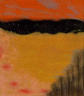 I recently sold this abstract landscape, which surprised me as our small and local exhibitions usually attract the more conservative art lovers.