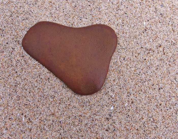 There are literally thousands of brown stones on the beaches of Southwest Michigan, but this one is a special treasure!