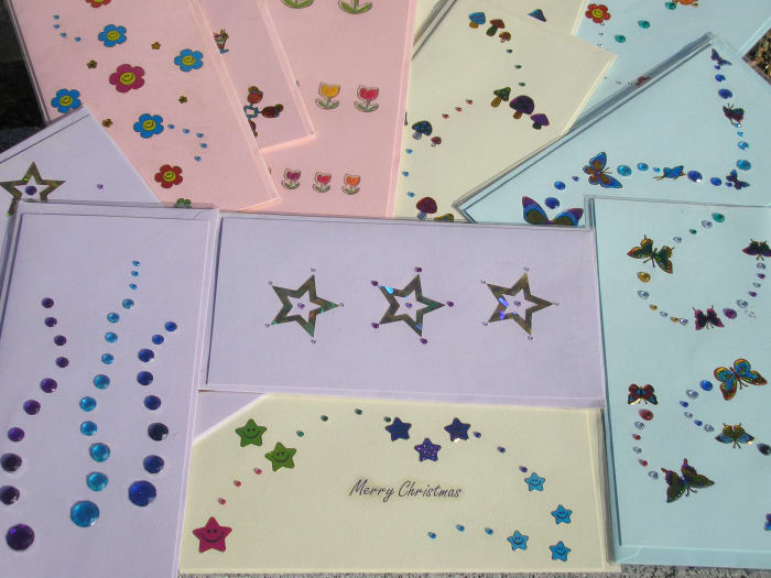 Make different cards and put together in a set as a gift for the card lover, they will love them.