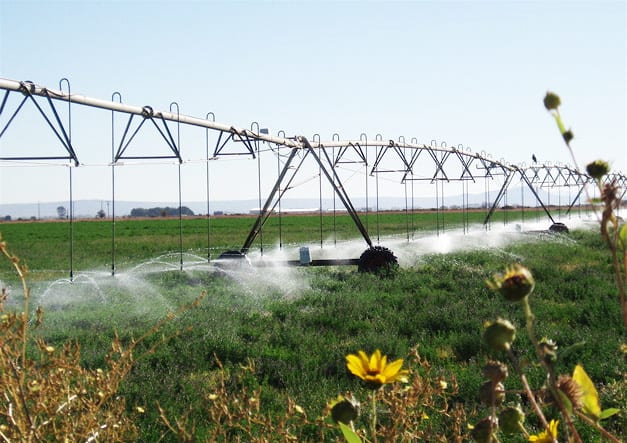 Modern agricultural irrigation systems are often controlled by soil moisture sensors sending messages to a central computer.