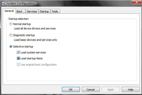 System Configuration is great for helping with virus removal, allowing you to keep the virus turned off when you start up again.
