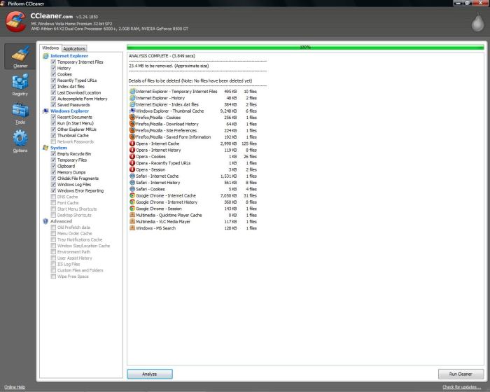 CCleaner is a free-to-download program that will delete your history for you, among other data.