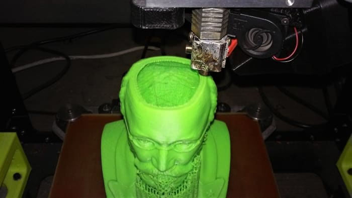 A model depicting the head of L. L. Zamenhof, the creator of the Esperanto language