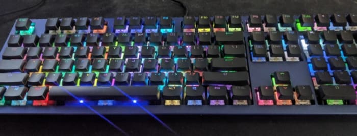 The Ducky Shine Mechanical keyboard allows you to customize your backlighting and MX switch options. Above is a close look at the Ducky Shine 6 Special Edition.
