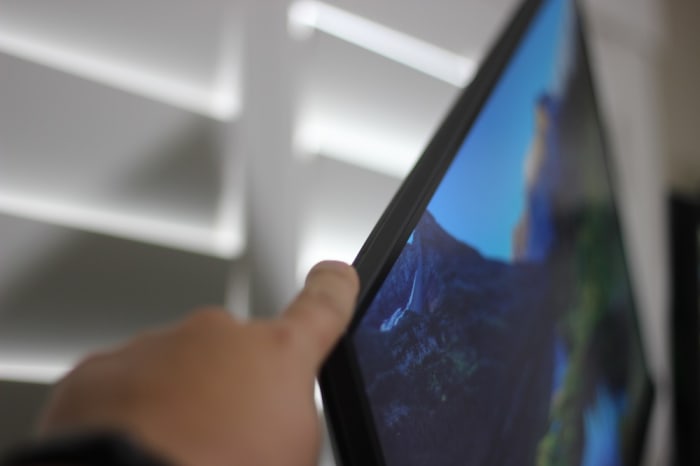 Dell's UltraSharp series offers a ton of versatility with its stand. It's height-adjustable and includes tilt, pivot, and swivel adjustment.