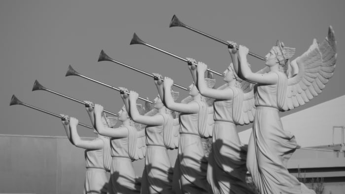 The sounding of seven angelic trumpets was mentioned in the Bible's Book of Revelations, with each horn causing a horrific event to occur during the apocalypse. Some people believe this auditory phenomenon signifies the upcoming Armageddon.