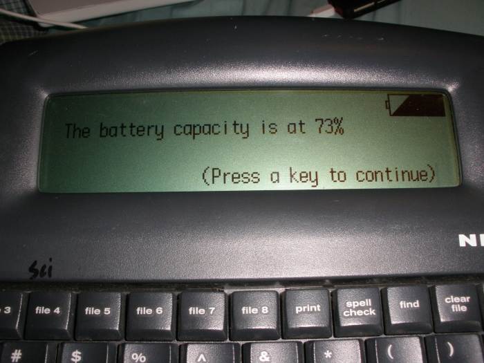 The Control Panel applet lets you check the status of your batteries any time to gauge when you need to replace them.