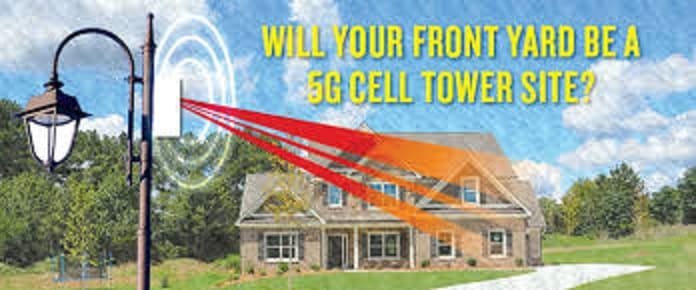 The towers needed to deliver 5G wireless service will be located very close to where people live and work, such as on light pole in front of a house.