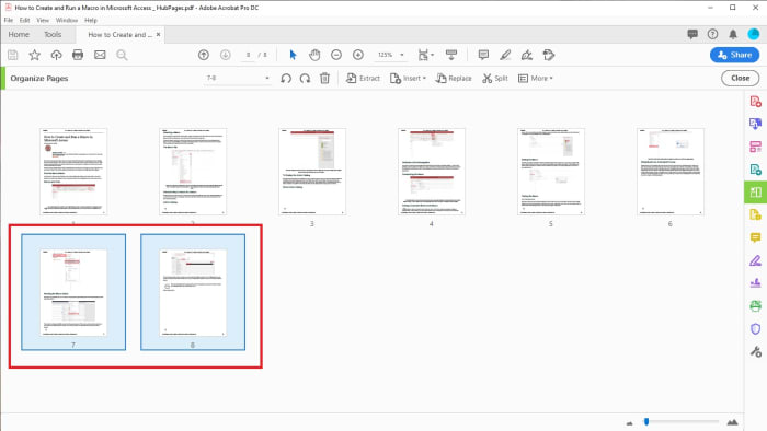 If you can't view all the pages, there is a slider bar in the bottom right-hand corner of the screen that will allow you adjust the size of the pages.