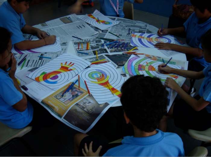 A variation on this project is to use Colored Pencils with older students.