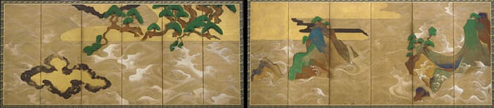 "Waves at Matsushima" by 17th century Japanese artist Tawaraya Sotatsu.