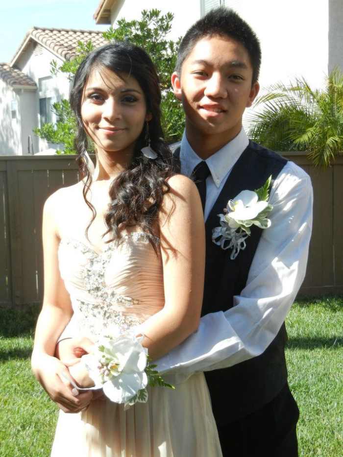 Jazimin and her date, Chris--looking lovely and ready to dance through the night.