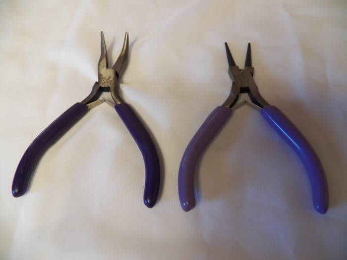 Bent Nosed Pliers and Round Nosed Pliers are probably the next most used bead tools.